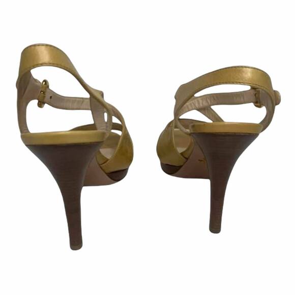 Prada Yellow Platform Strappy Stiletto Heel - Picture 4 of 7